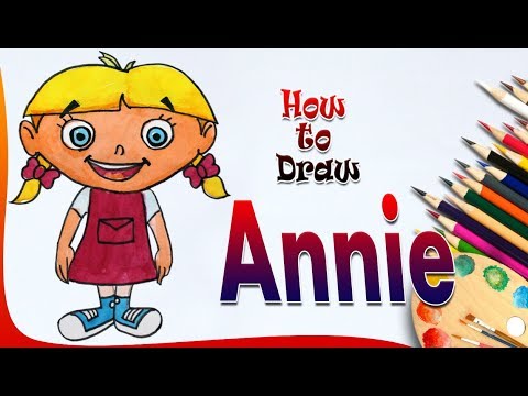 How To Draw Annie || Disney Little Einsteins Annie || Easy Drawing For Kids