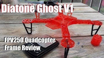 FPV250 Red Mini Quadcopter Frame Review from Banggood