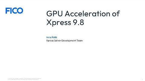 What can GPUs do for Mathematical Optimization?