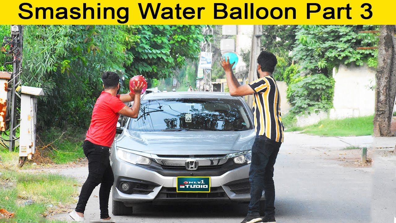 Smashing Water Balloon Prank ( Part 3 ) In Pakistan _ Only 1 Studio
