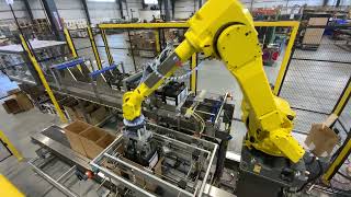 Hamrick Packaging Systems - Model CP10D-S Robotic Case Packer for 2.5G Containers