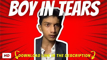 Crying Boy Hiding Tears With Smile And Glasses| Meme Template HD Download | TheMemician