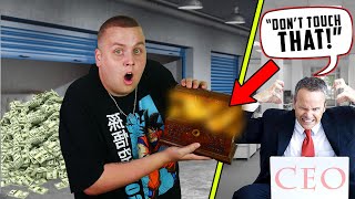 RICH CEO Tried To Hide a TREASURE CHEST! I FOUND IT In His Storage Unit!
