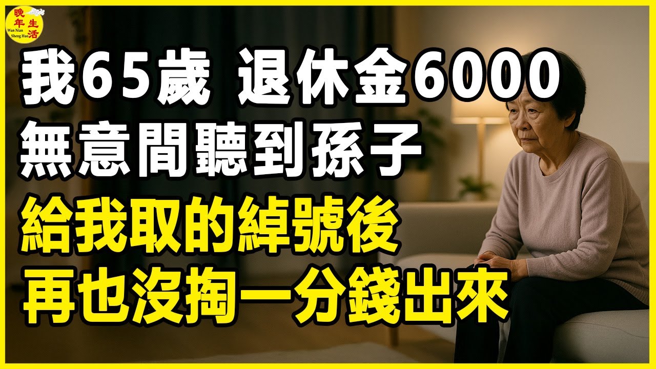 我65歲，退休金6000，無意間聽到孫子給我取的綽號後，再也沒掏一分錢出來。 #晚年生活 #中老年生活 #為人處世 #生活經驗 #情感故事 #老人 #幸福人生 #上了年紀該明白的事