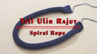 Crochet || Cara Merajut Tali Ulir -  Spiral Rope for Bag Handle - 002