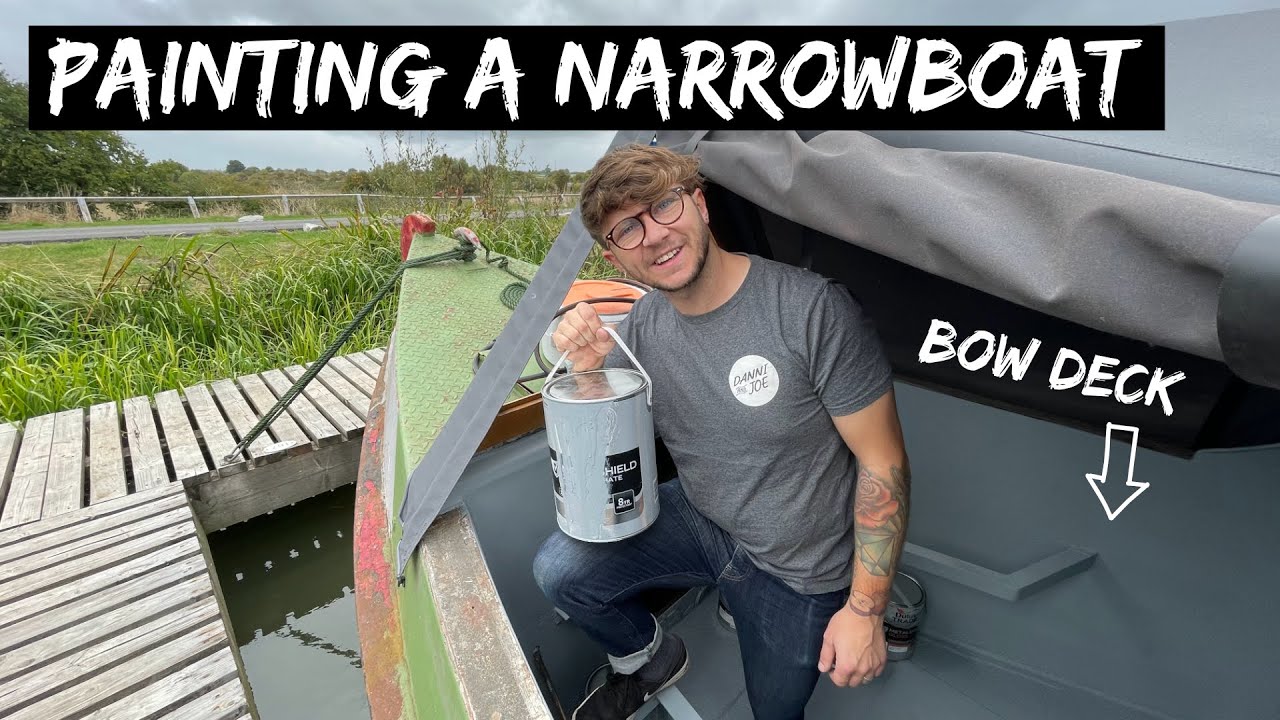 Painting our NARROWBOAT (the start of a long journey) BOATLIFE YouTube