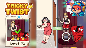 Tricky Twist Puzzle – Level 72 help the girl change Walkthrough Solutions | iOS / Android Gameplay