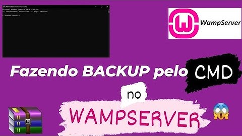 Como fazer backups usando o CMD no Wampserver! (Modo Easy).