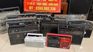 Radio và cassette Nhật Bãi. SoNy CFS-1775, CFS- 1700, CFS-1400, và các mẫu đài khác