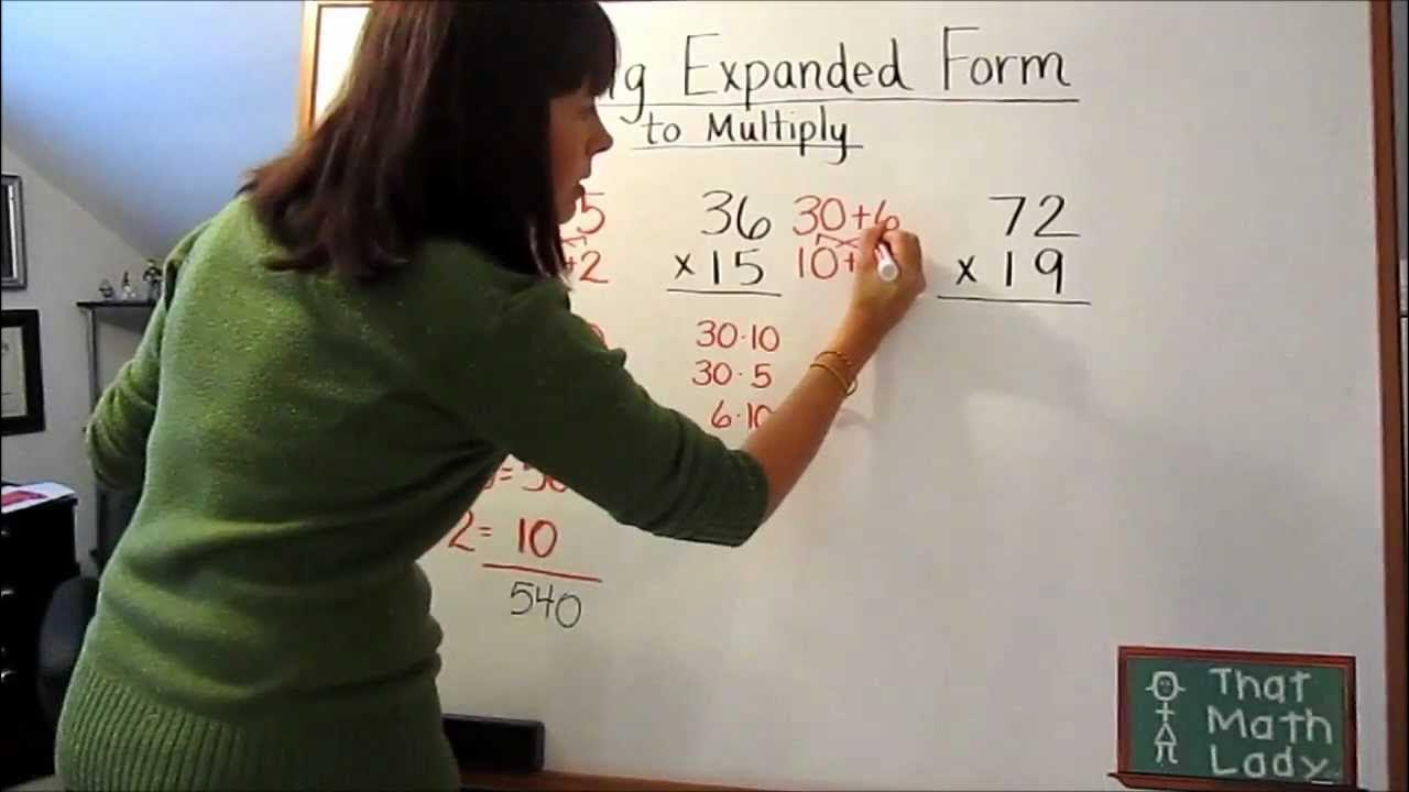 Multiplication and expanded form youtube