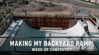 My Dream MINI RAMP Build!! ( Wood or Concrete! )