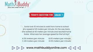 Math Practice Problem Grade 7 Question 282