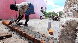 Brick wall marking | BRICK WORK | Sree Hari Constructions