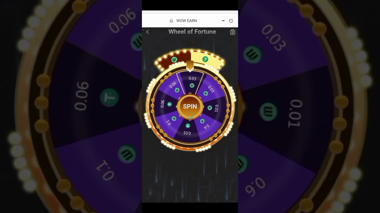WOW Earn mining UPDATE! Spinning The Wheel