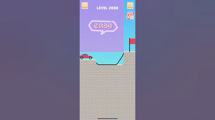 Draw bridge puzzle game level 2088 #drawing #game #Shorts