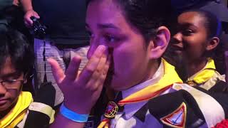 20 young people got baptized  Pathfinders Camporee 2018