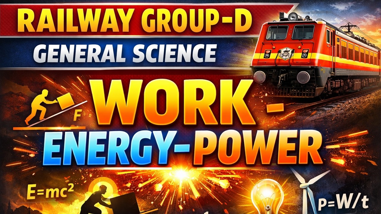 WORK-ENERGY-POWER | RAILWAY GROUP-D GENERAL SCIENCE | Mr. G. SHANMUGA PRAKASH | Suresh IAS Academy