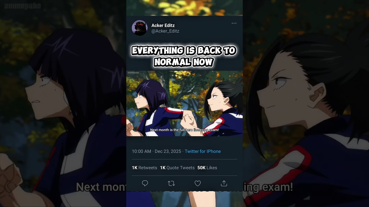 Everything is settled again 🤣|| #shorts #anime #myheroacademia #mha #amv