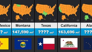 All US States Size Comparison - US States Size Ranking by inforaa 286 views 10 months ago 4 minutes, 5 seconds