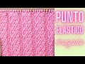 №30 🌈 punto elastico precioso 🌈 con dos agujas 🌈 facil de tejer y sin hacer cruces