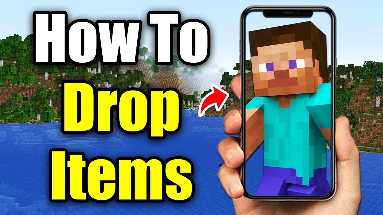 How To Drop Items in Minecraft on Mobile (Easy Guide!) - YouTube