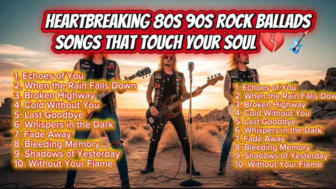 Heartbreaking 80s 90s Rock Ballads — Songs That Touch Your Soul 💔🎸 ...