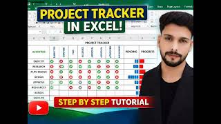 How to Track Project Progress in Excel (2 Minutes) Excel में Project Tracking Sheet बनाना सीखें
