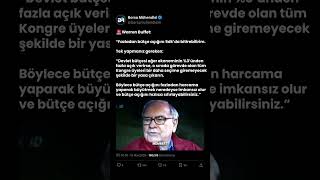 Warren Buffet Bütçe Açığını Kapatma Stratejisini Anlatıyor