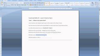 Functional Skills Level 1 Task 1 Searching the Internet