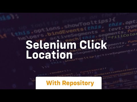 selenium click location