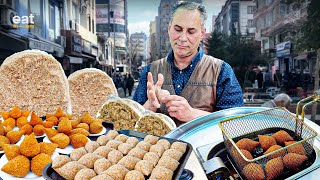 % 100 Real Street Food in Mardin | How to Make Turkish Stuffed Meatballs screenshot 5