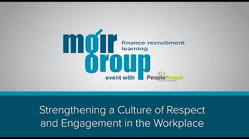 Strengthening a Culture of Respect and Engagement in the Workplace - Dr. Michael Leiter