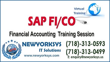SAP FI/CO Live Training | Financial Accounting Session Tutorials | Newyorksys.com