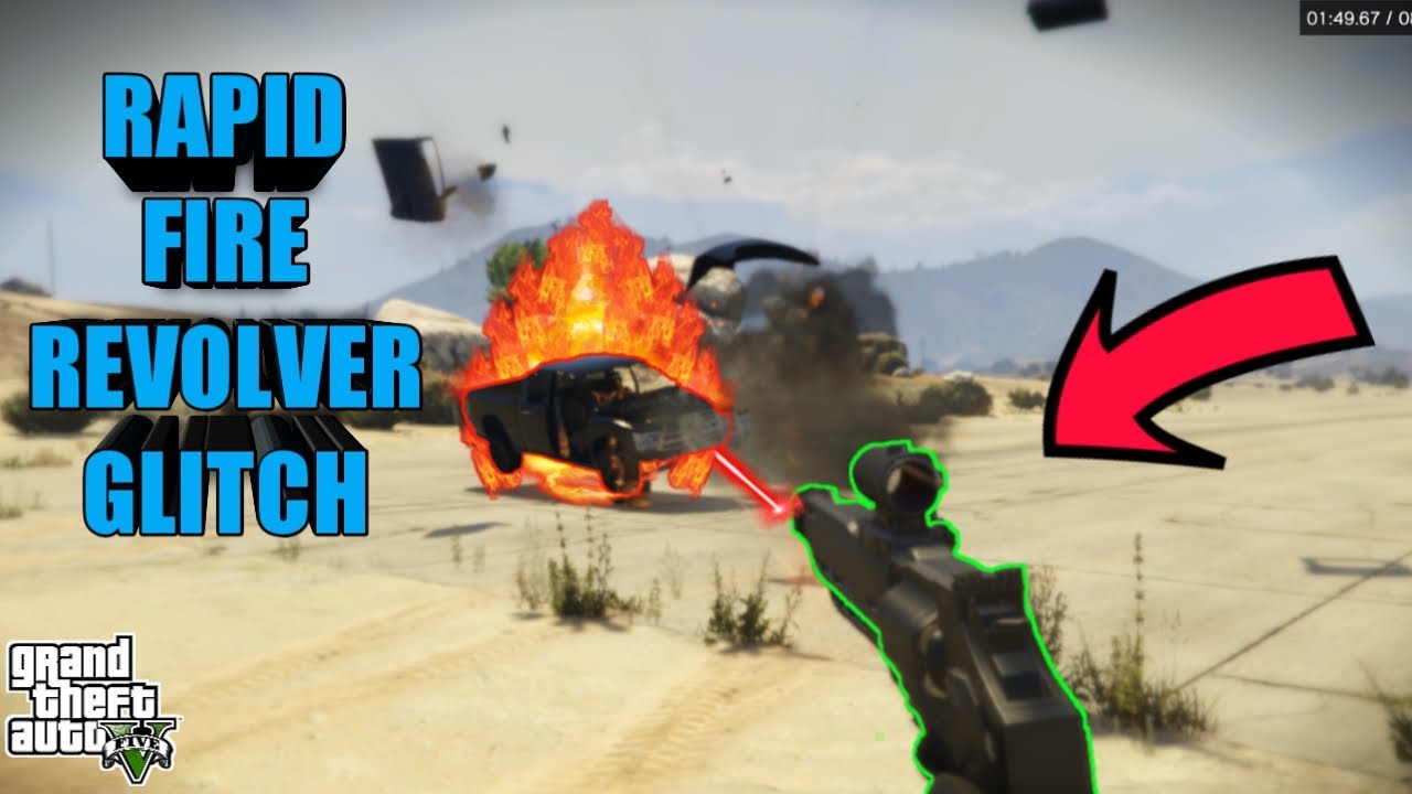 RAPID FIRE REVOLVER GLITCH *SOLO* - GTA 5 ONLINE - YouTube