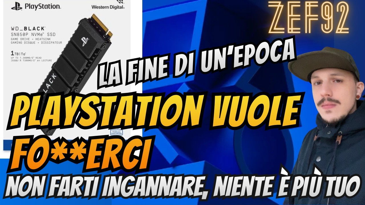 PlayStation, ORA BASTA NON SEI PIU' LA STESSA!  Vogliono che non POSSEDIAMO più NULLA!