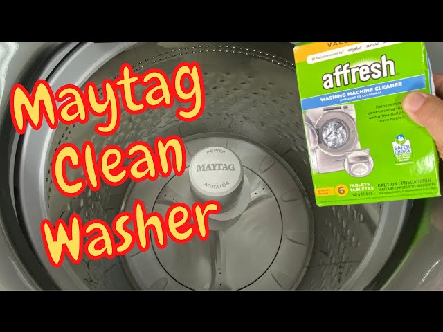 How to Clean a Maytag Top Load Washing Machine with Affresh - MVW8230HC0