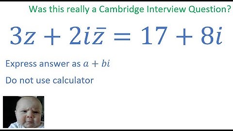 Not So Challenging Cambridge Interview Question