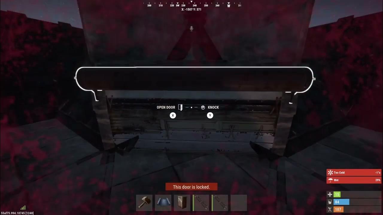 Rust console practice raiding build server where to place ladders 🪜 then stranger shows inside