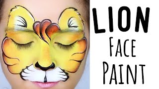 EASY Lion One Stroke Face Paint (SIMBA DESIGN) Tutorial