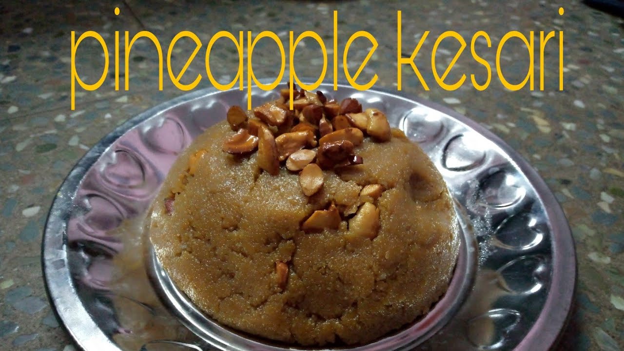 How to make pineapple kesari in Tamil YouTube