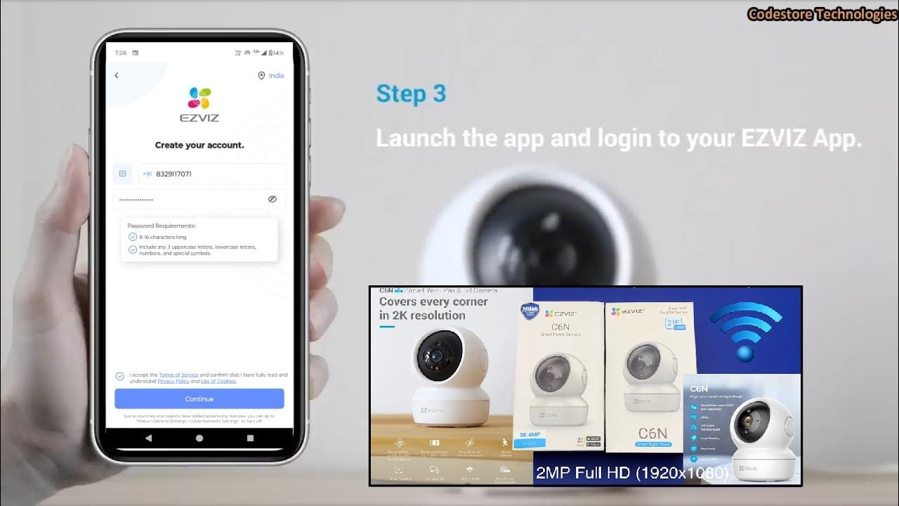 EZVIZ C6N WiFi Camera Step By Step Setup and Clarity Test YouTube