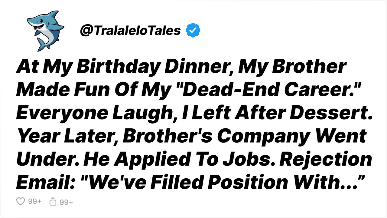 At My Birthday Dinner, My Brother Mocked My Career—Year Later I'm In Paris, He's... - Reddit Stories