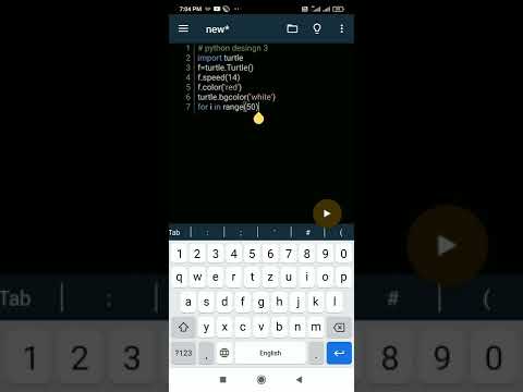 python design 3 in mobile phone/ beautiful design in Android mobile #python