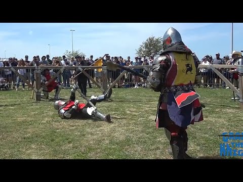 The tough battle of the knights ended in a fight! Is it Medieval fencing or MMA? @M1GlobalWorld