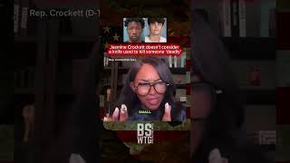 Rep. Crockett says knife used to kill Austin Metcalf wasn’t ‘deadly’ #news #politics #crime #shorts