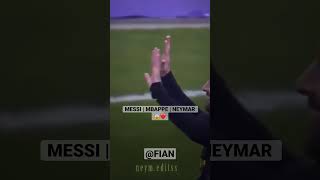 BEST TRIO IN THE HISTORY IS BACK 😍 # #shorts #messi #mbappe #neymar