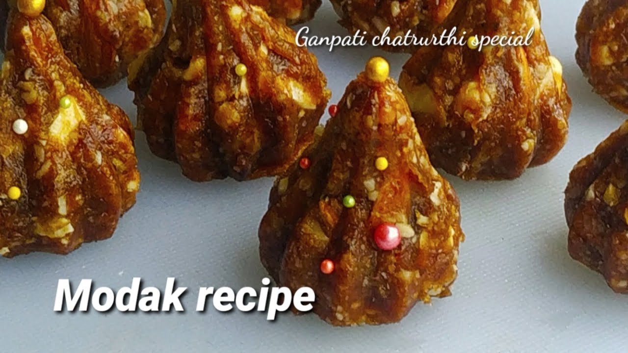 Sugar free - Modak recipe - ganpati special recipe - healthy modak recipe dates modak | Healthy and Tasty channel