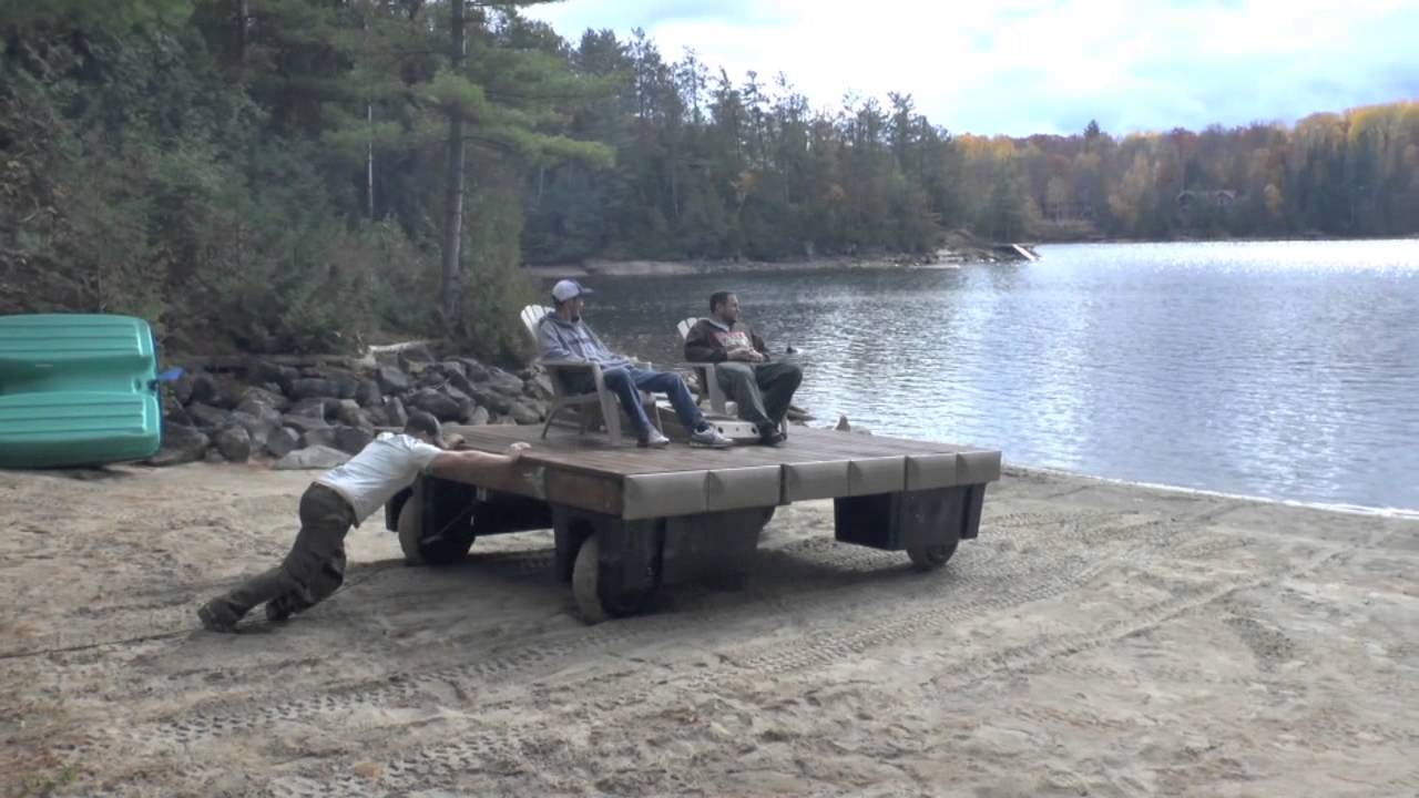 wheel float dock - YouTube