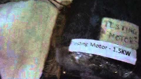 INVT Drive -- 5.5 KW --Test run video