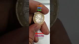 1 Euro Italy 2002 Coin #youtubeshorts #ytshorts #subscribe